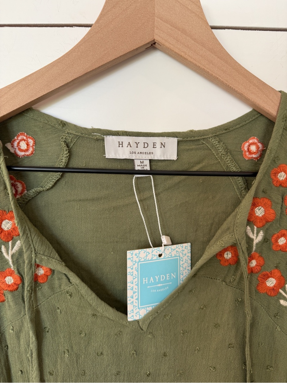 Hayden Green Embroidered Top - Picture 2 of 4
